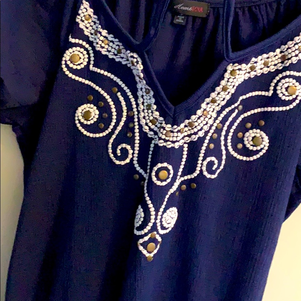 HeartSoul ♥️🧚🏼‍♀️ Navy Blue Blouse